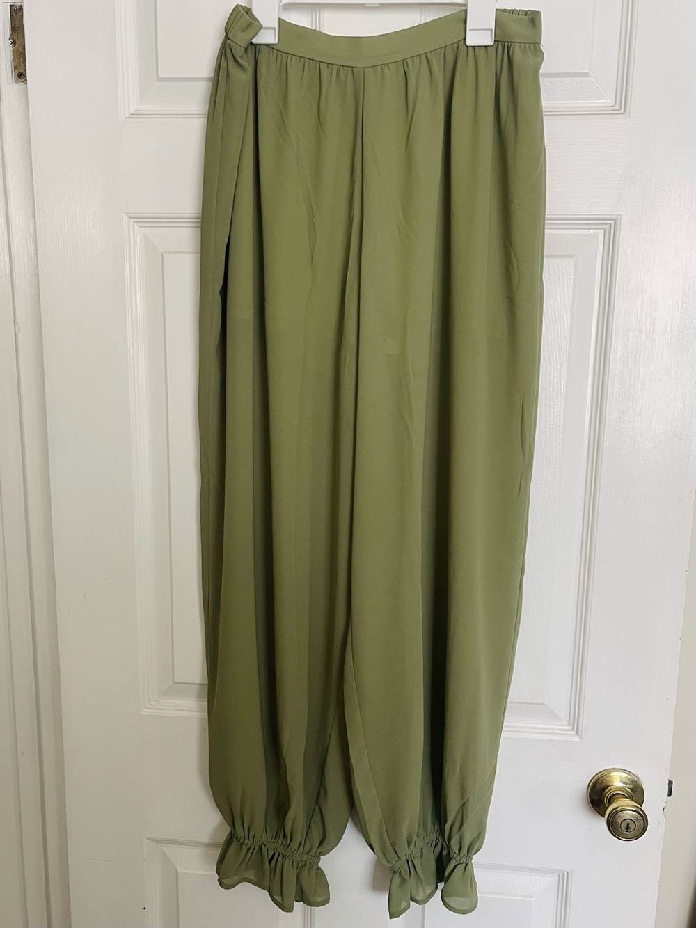 WAYF On Trend Olive Green Ballon/Harem Pants - Picture 2 of 10